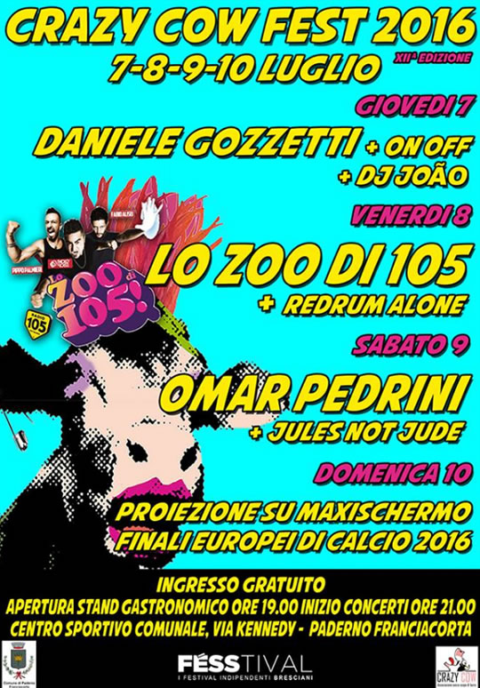 Crazy Cow Fest a Paderno Franciacorta 