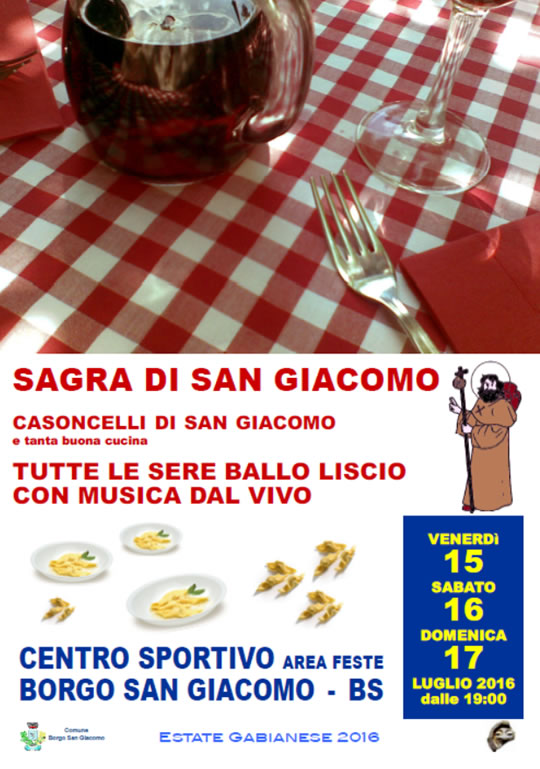 Sagra di San Giacomo a Borgo San Giacomo 