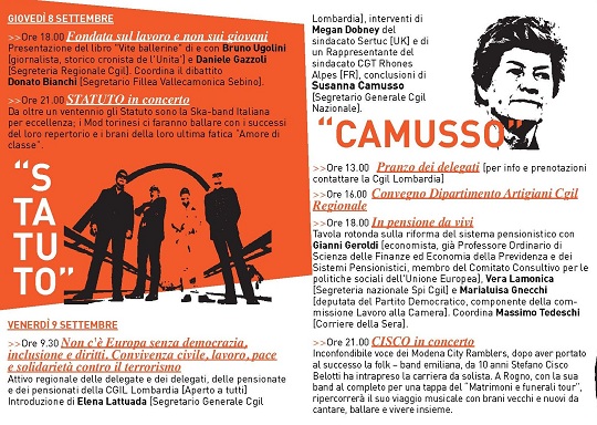 Festa Cgil Vallecamonica