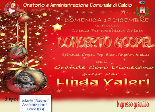 Concerto Gospel con Linda Valori a Calcio (BG)