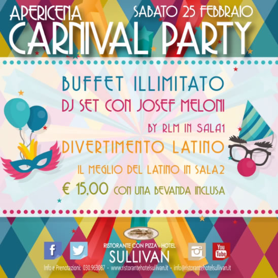 Carnival Party in Pizzeria 