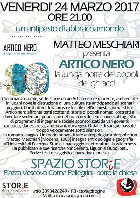 Matteo Meschiari presenta Artico Nero a Pisogne 