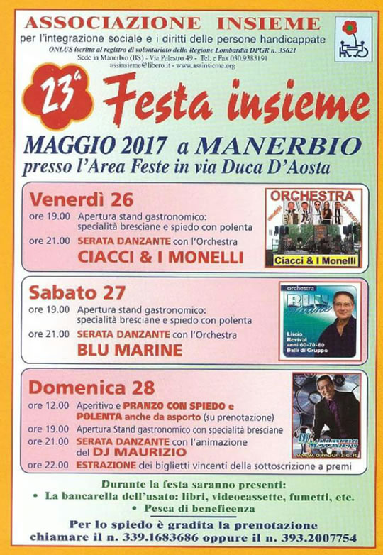 23 Festa Insieme a Manerbio 