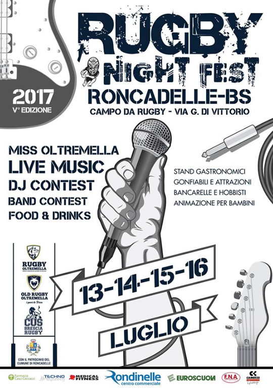 Rugby Night Fest a Roncadelle 