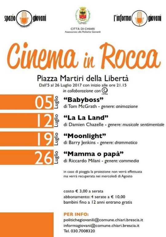 Cinema in Rocca a Chiari 