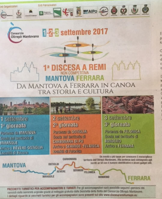 Discesa a Remi Mantova Ferrara 