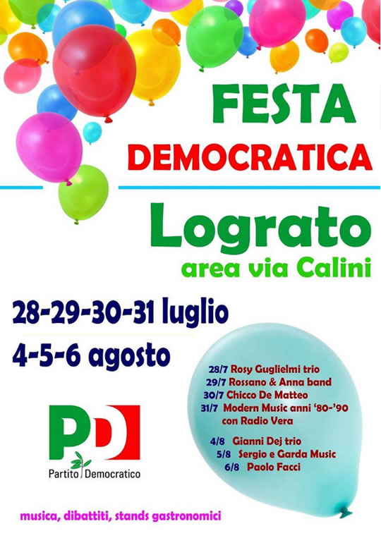 Festa Democratica  a Lograto 
