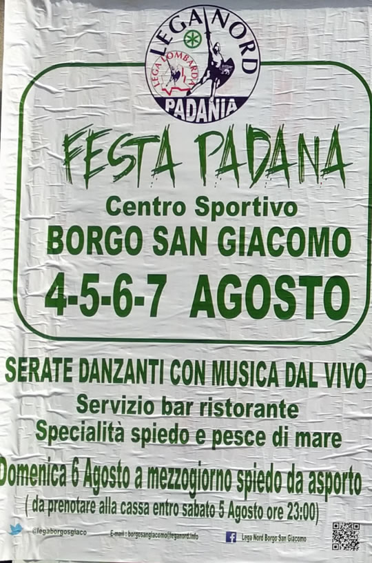 Festa Padana a Borgo San Giacomo 