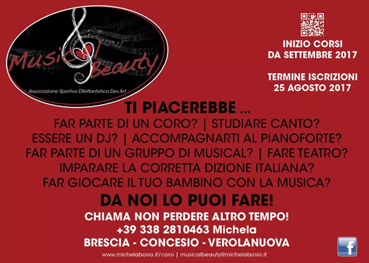 Inaugurazione scuola Musical Beauty a Brescia 