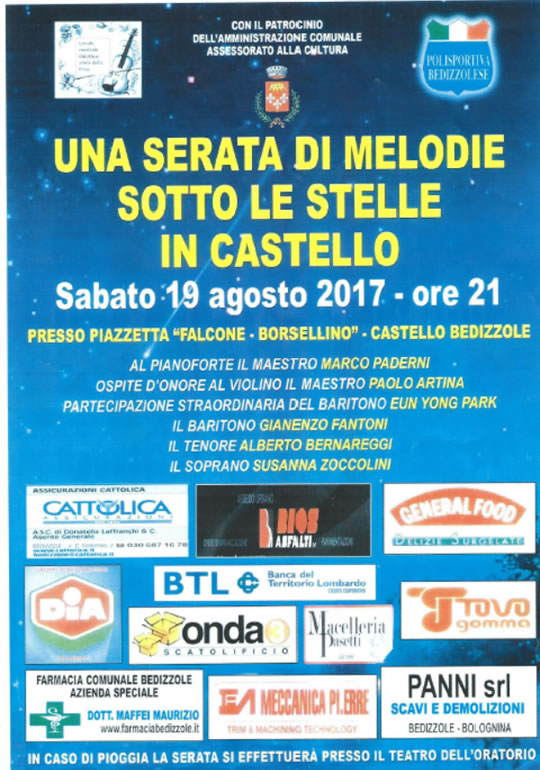 Una Serata di Melodie Sotto le Stelle in Castello a Bedizzole