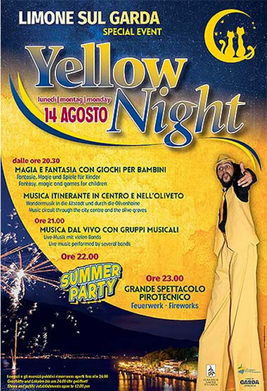 Yellow Night a Limone sul Garda 