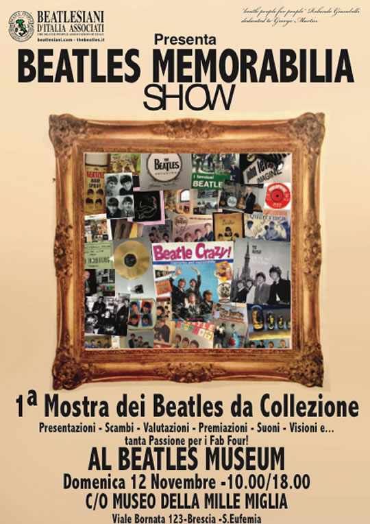 Beatles Memorabilia Show a Brescia 