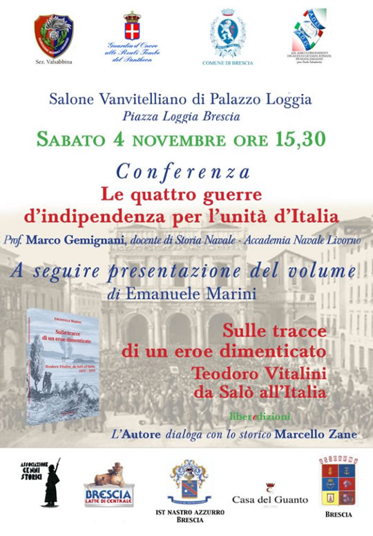 Conferenza e presentazione di un libro sulle Guerre d'Indipendenza