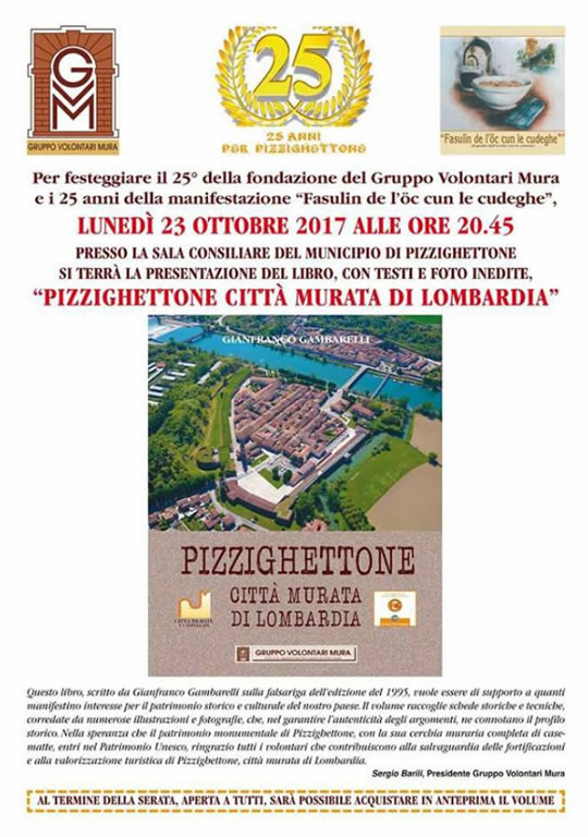 Presentazione Libro Pizzighettone Città Murata di Lombardia 