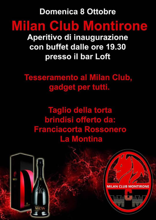 Tesseramento Milan Club a Montirone 