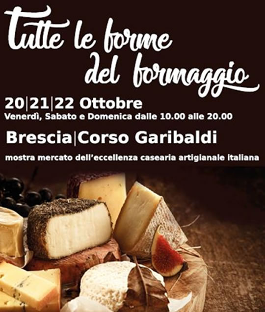 Tutte le forme del formaggio a Brescia 