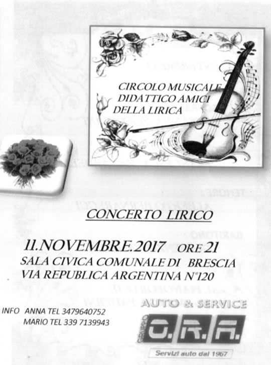 Concerto Lirico a Brescia 
