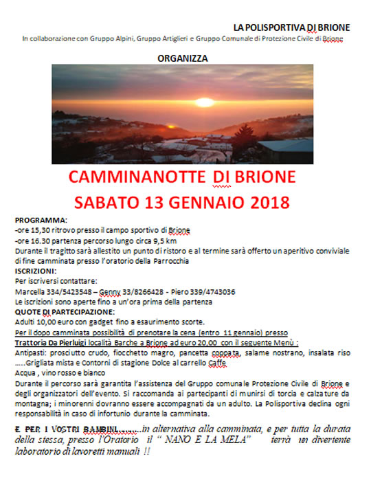 Camminanotte di Brione 