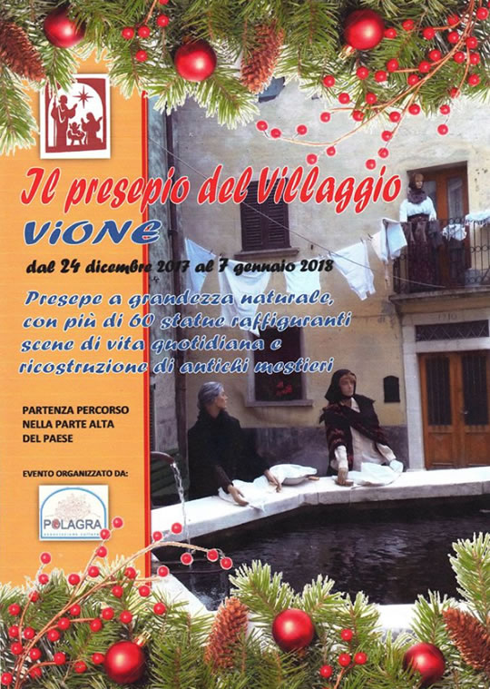 Il Presepio del Villaggio a Vione 