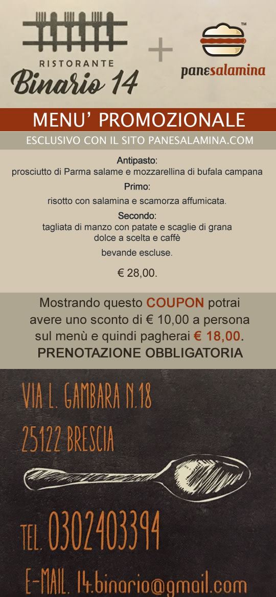 Ristorante Binario 14 A Brescia