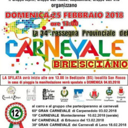 34 Rassegna Provinciale del Carnevale Bresciano a Bedizzole