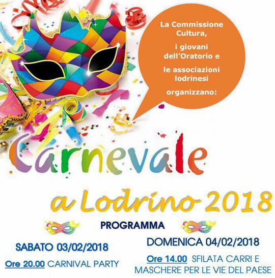 Carnevale a Lodrino 