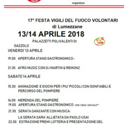 Festa dei Vigili del Fuoco Volontari a Lumezzane