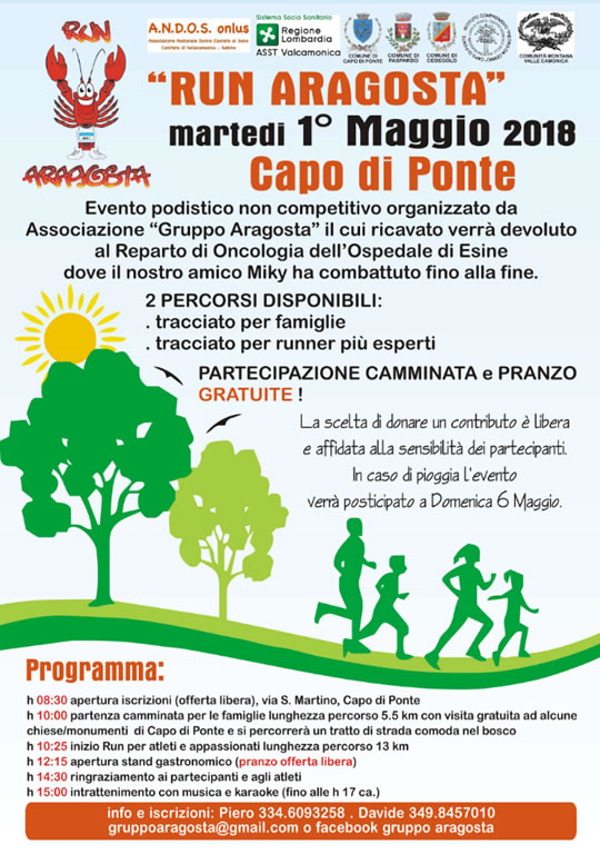 Run Aragosta a Capo di Ponte 