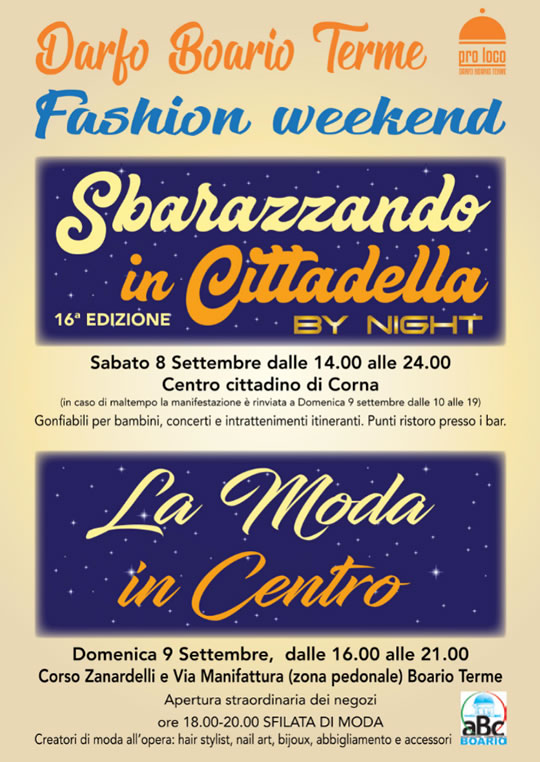 Fashion Weekend a Darfo Boario Terme 