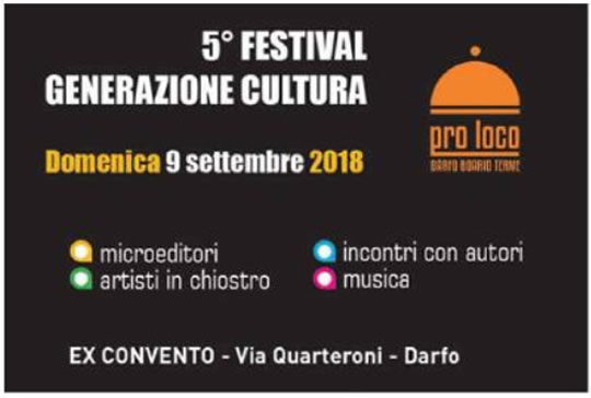 Festival Generazione Cultura a Darfo Boario Terme 