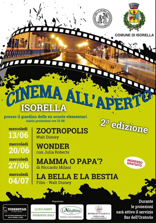 Cinema all'Aperto a Isorella 