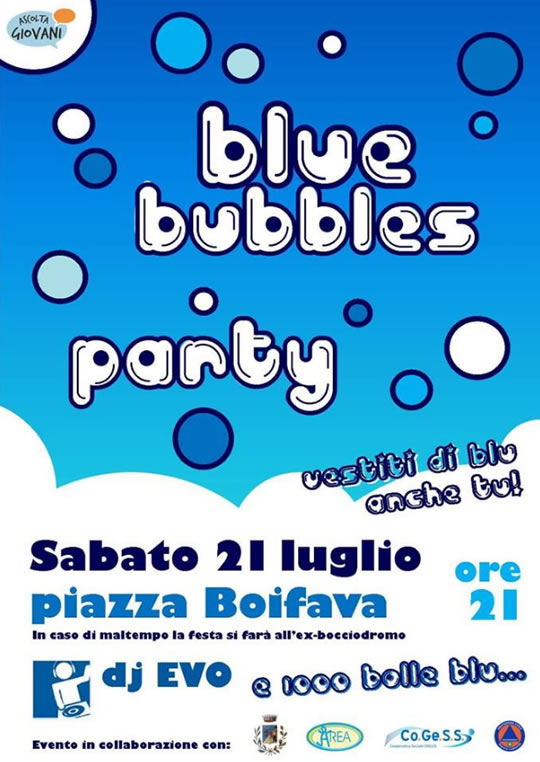 Blue Bubbles Party a Serle 