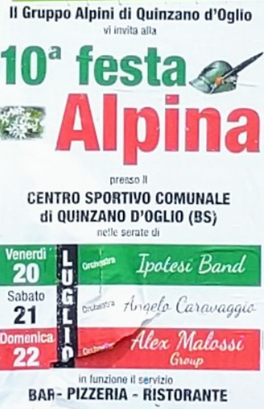 Festa Alpina a Quinzano d'Oglio 