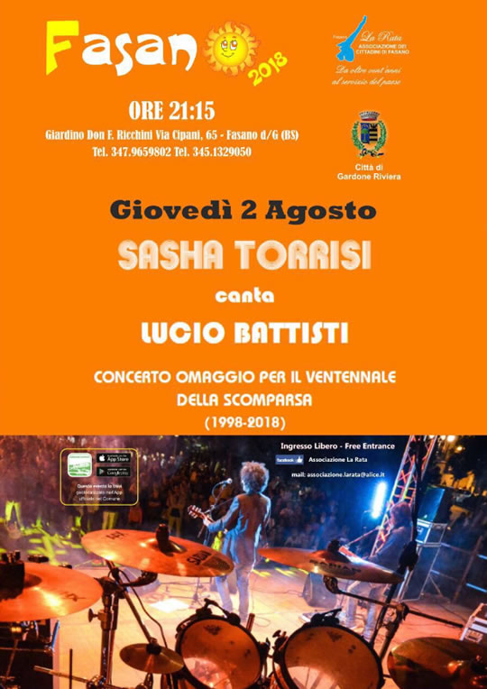 Sasha Torrisi canta Lucio Battisti a Fasano 