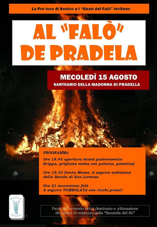 El Falò de Pradela a Sonico 