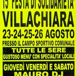 festa di solidarieta a Villachiara