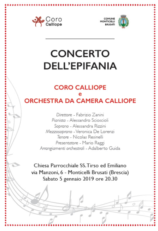 Concerto dell'Epifania a Monticelli Brusati 