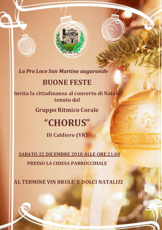 Concerto di Natale a San Martino 