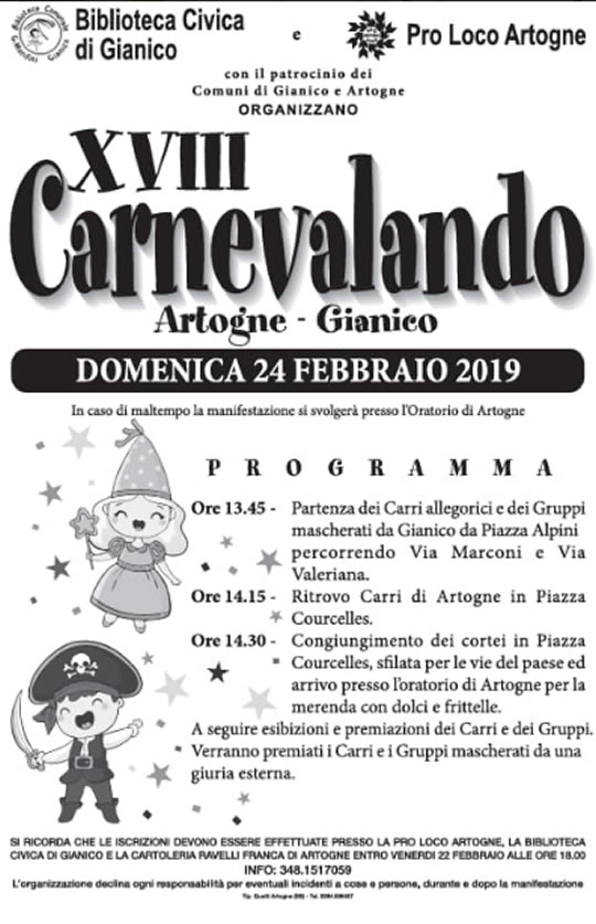 Carnevalando Artogne Gianico 