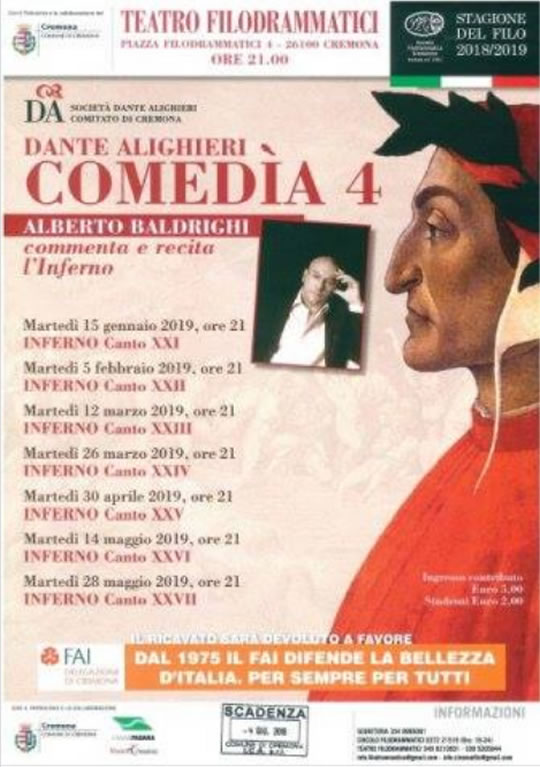 Comedìa 4 Inferno a Cremona 