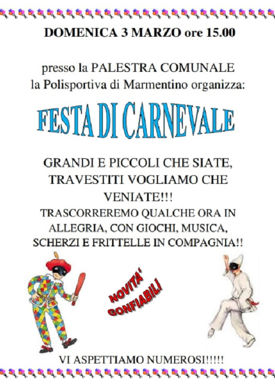 Festa di Carnevale a Marmentino 