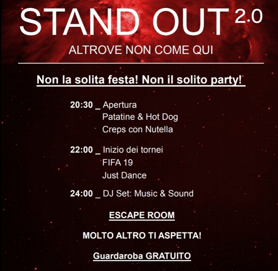 Stand Out 2.0 a Bornato 