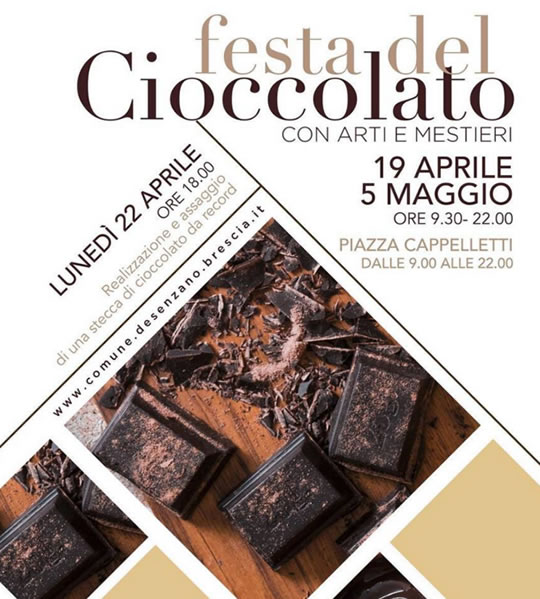 Festa del Cioccolato con Arti e Mestieri a Desenzano