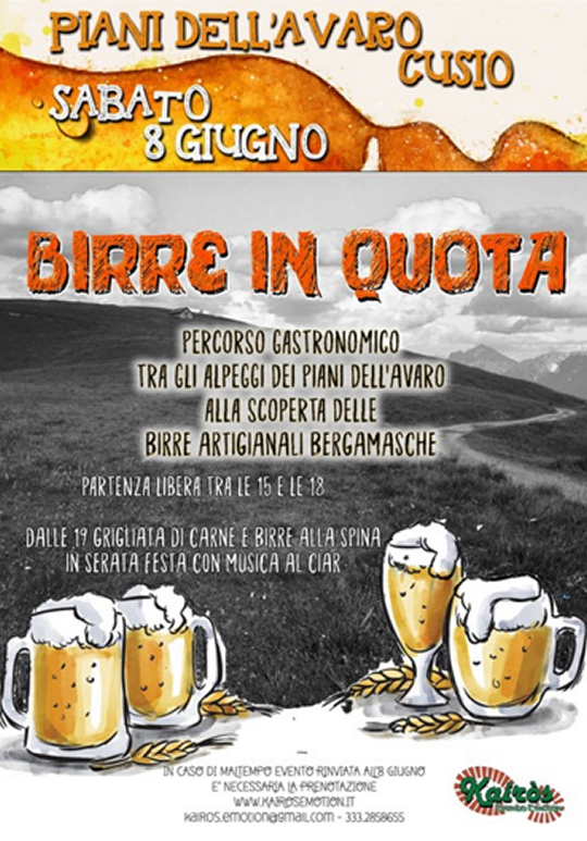 Birre in Quota a Cusio BG