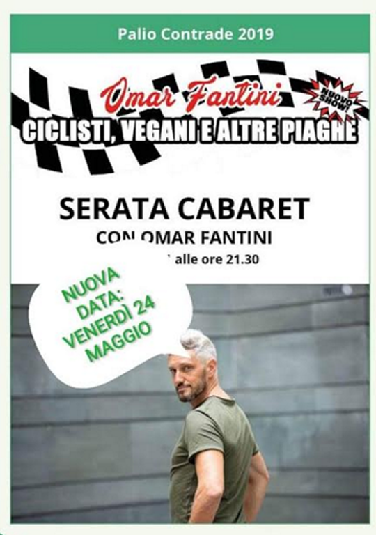 Serata cabaret di Omar Fantini a Erbusco 