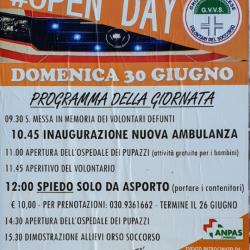 Open Day Gruppo Volontari del Soccorso Verolese