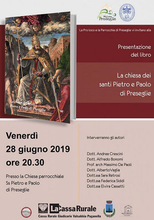 Presentazione del libro La chiesa dei santi Pietro e Paolo di Preseglie