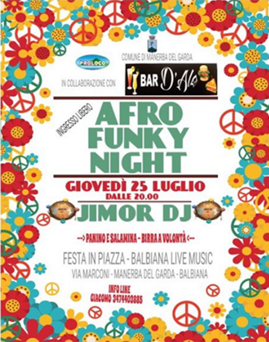 Afro Funky Night a Manerba del Garda 