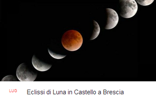 Eclissi di Luna in Castello a Brescia 