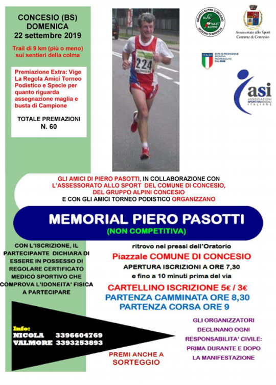 Memorial Piero Pasotti a Concesio 